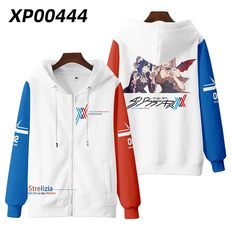 Hot Japan Anime Darling In The Franxx Cosplay Zipper Hoodies 3D Print Men Women Hip Hop Tracksuit Zipper Hoodie Men's Clothing — image 14