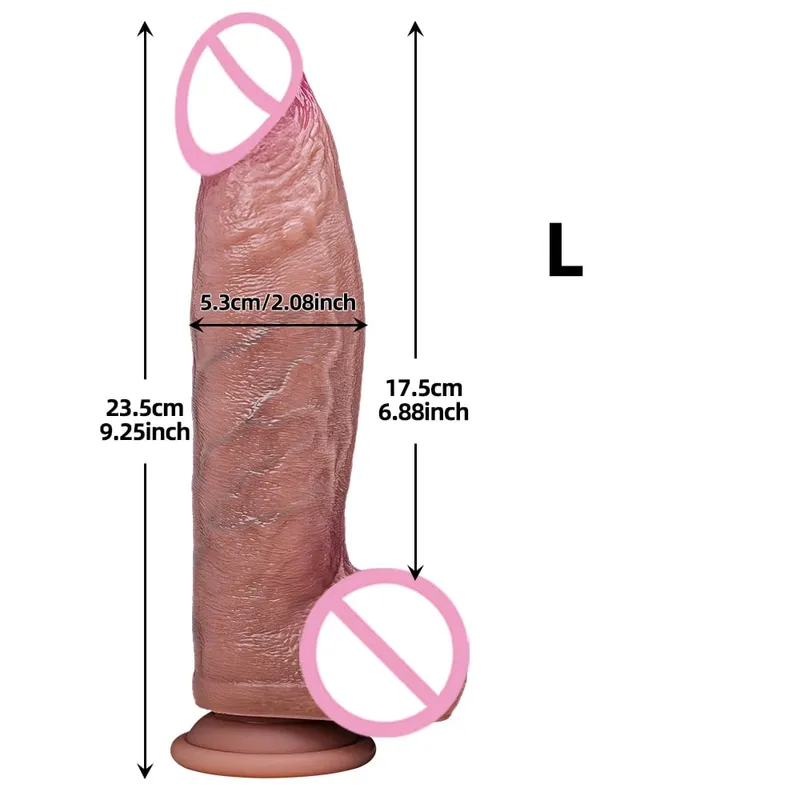 Venas realistas, consolador grueso suave, masturbadores, Polla grande, doble silicona, pene pequeño de carne, mujer, hombre, juguete sexual Anal, ventosa, pene