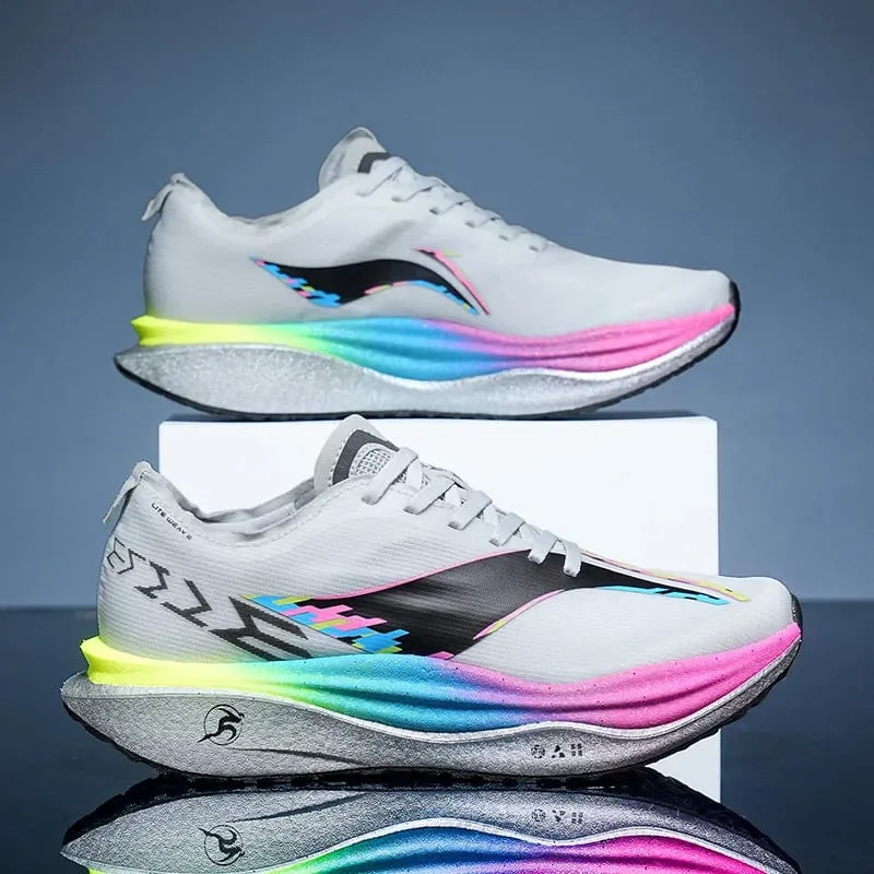 Marathon Carbon Plate Air Cushion Men Sports Running Shoes Breathable Lightweight Women's Comfortable Athletic Nonskid Sneakers — image 5