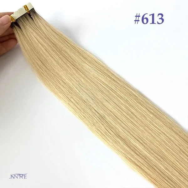 Mini Tape In Hair Extensions Seamless Invisible SKin Weft 100% Remy Human Hair Black Brown Blonde For Salon For Women — image 12