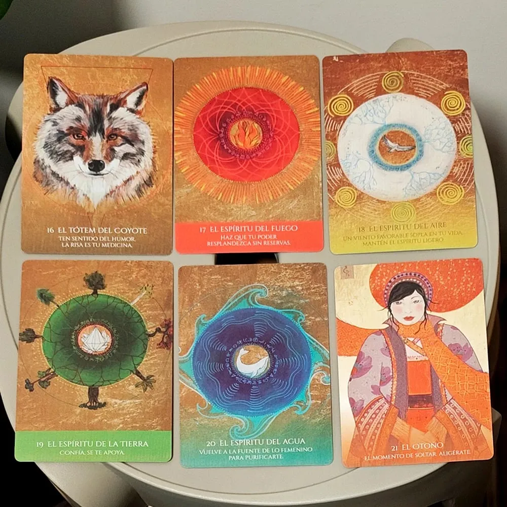 Medicine Woman Oracle - 49 Shamanic Archetype Cards 10.5*7.5cm for Healing and Empowerment (Spanish Version)