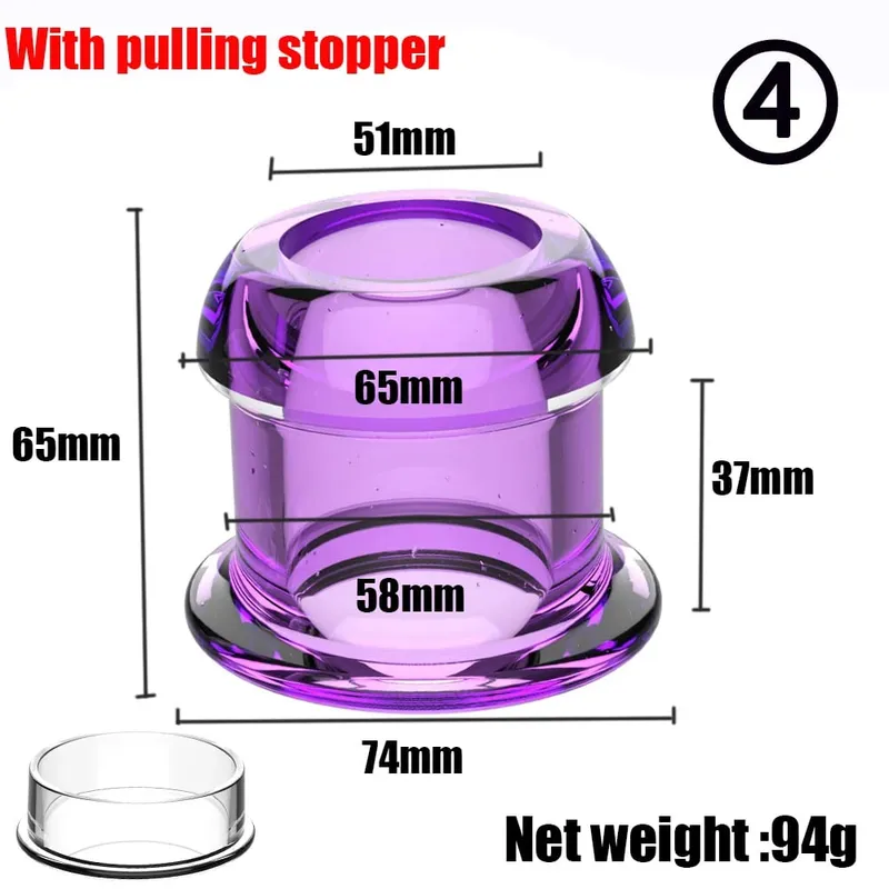 Anus Dilation Expander Prostate Massage Hollow Speculum Peeking Butt Plug Anal Beads with Stopper Adult Sex Toy for Women Men