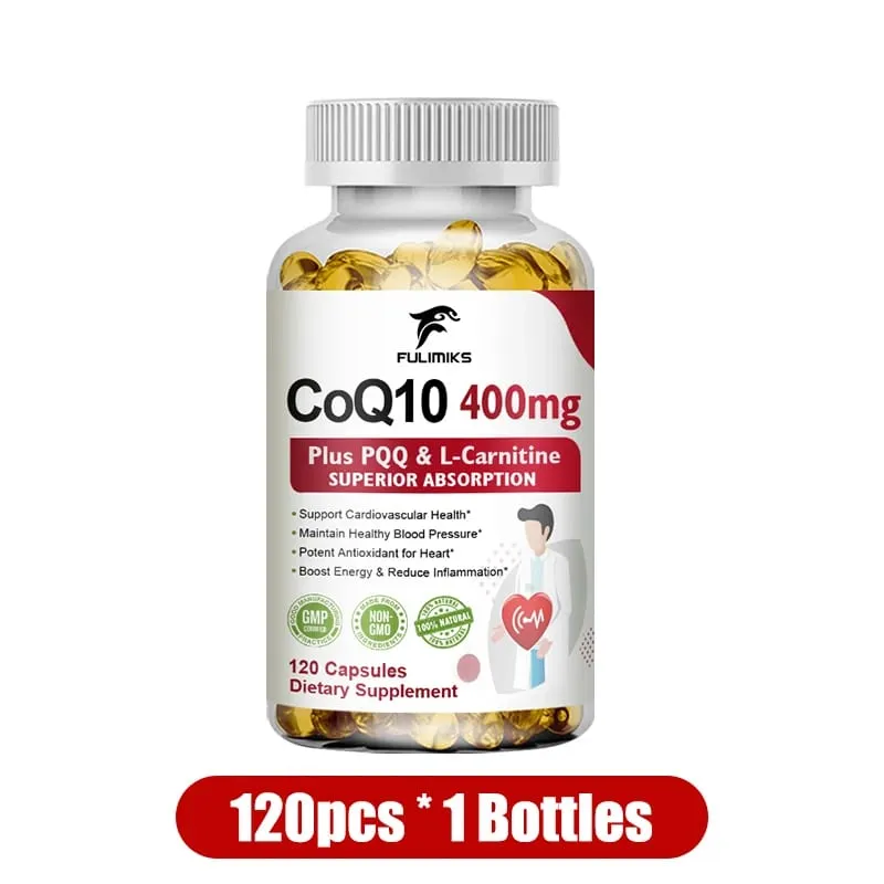 Acquista 2 Ricevi 2 gratis! Capsule di CoQ10 Ubichinolo da 400 mg Assorbimento superiore per la salute del cuore Energia cellulare e difesa antiossidante — image 9