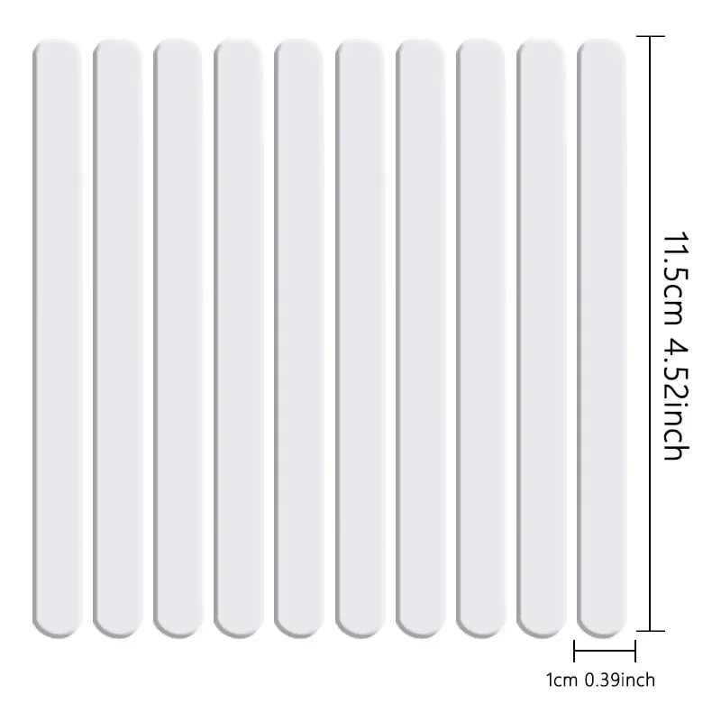 Food Grade Acrylic Ice Cream Sticks 10pcs/set Colorful Light Popsicle Stick Stirring Rod Distinguishing Labels Kitchen Tools