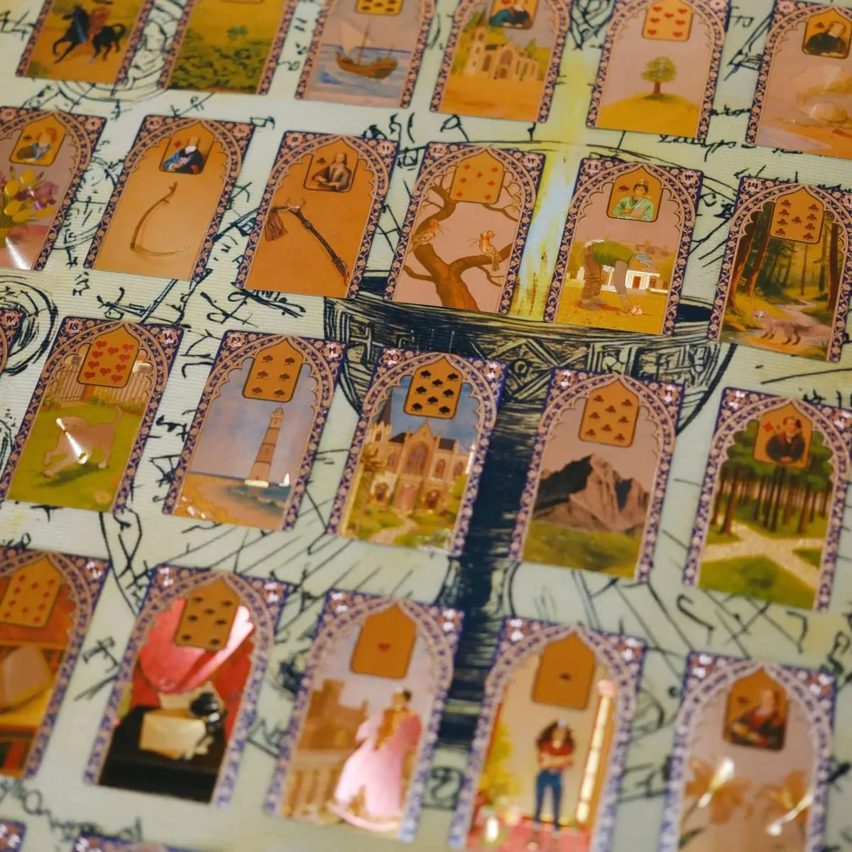 Rana George Lenormand Oracle Cards 40 Pcs Waterproof PET Cards 12*7cm for Divination & Fortune Telling — image 4