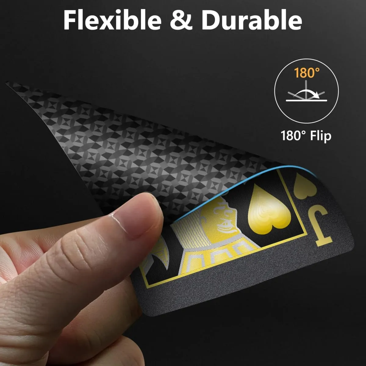 Waterproof Plastic Playing Cards - Creative Color Poker Deck Professional Magic Card Game for Party Board Game Collection — image 3
