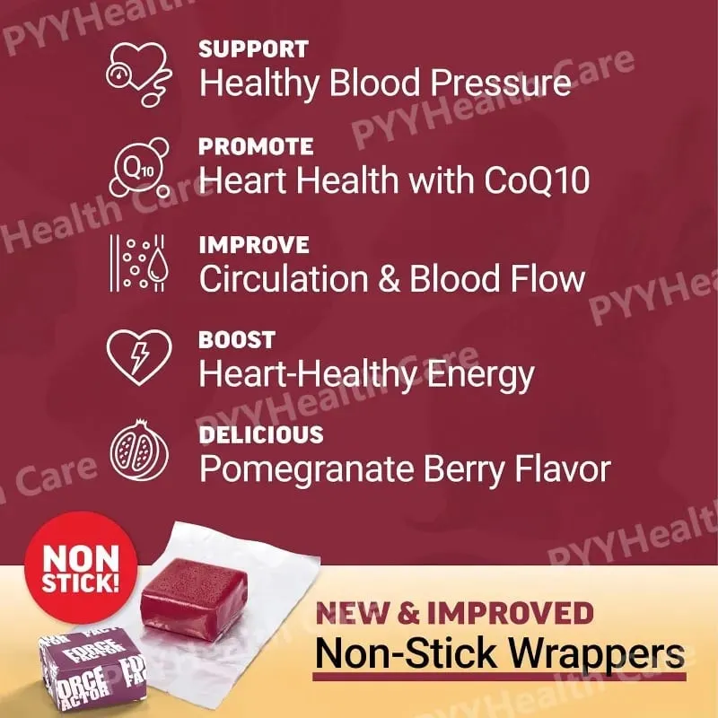 Beetroot Gummies with CoQ10 B Vitamins Grape Seed Extract Plant-Based Soft Chews Daily Energy Supplement — image 4