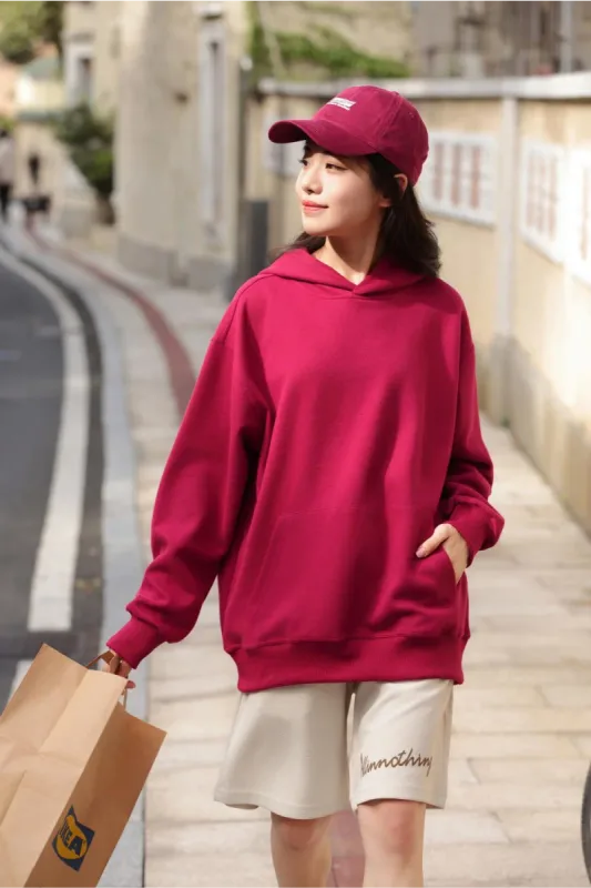 Fashionable Loose Cotton Hooded Sweatshirt for Men and Women, Customized Printed Logo, Embroidered Logo, Spring and Autumn Cloth — image 17