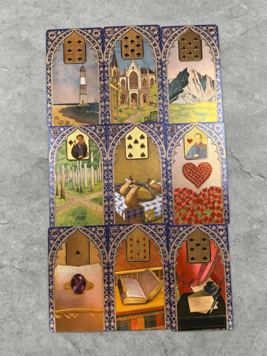 Rana George Lenormand Oracle Cards 40 Pcs Waterproof PET Cards 12*7cm for Divination & Fortune Telling — image 5