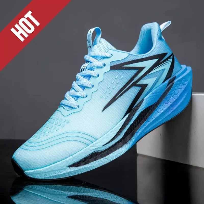 NEW Running Shoes Carbon Board Marathon Men Sports Breathable Lightweight Women's Comfortable Athletic Nonskid Sneakers Casual — image 2