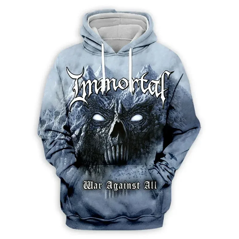 Black Metal Rock Immortal 3D Print Hoodies Men Women Fashion Casual Sweatshirts Oversized Hoodie Pullovers Tracksuit Clothing — image 27