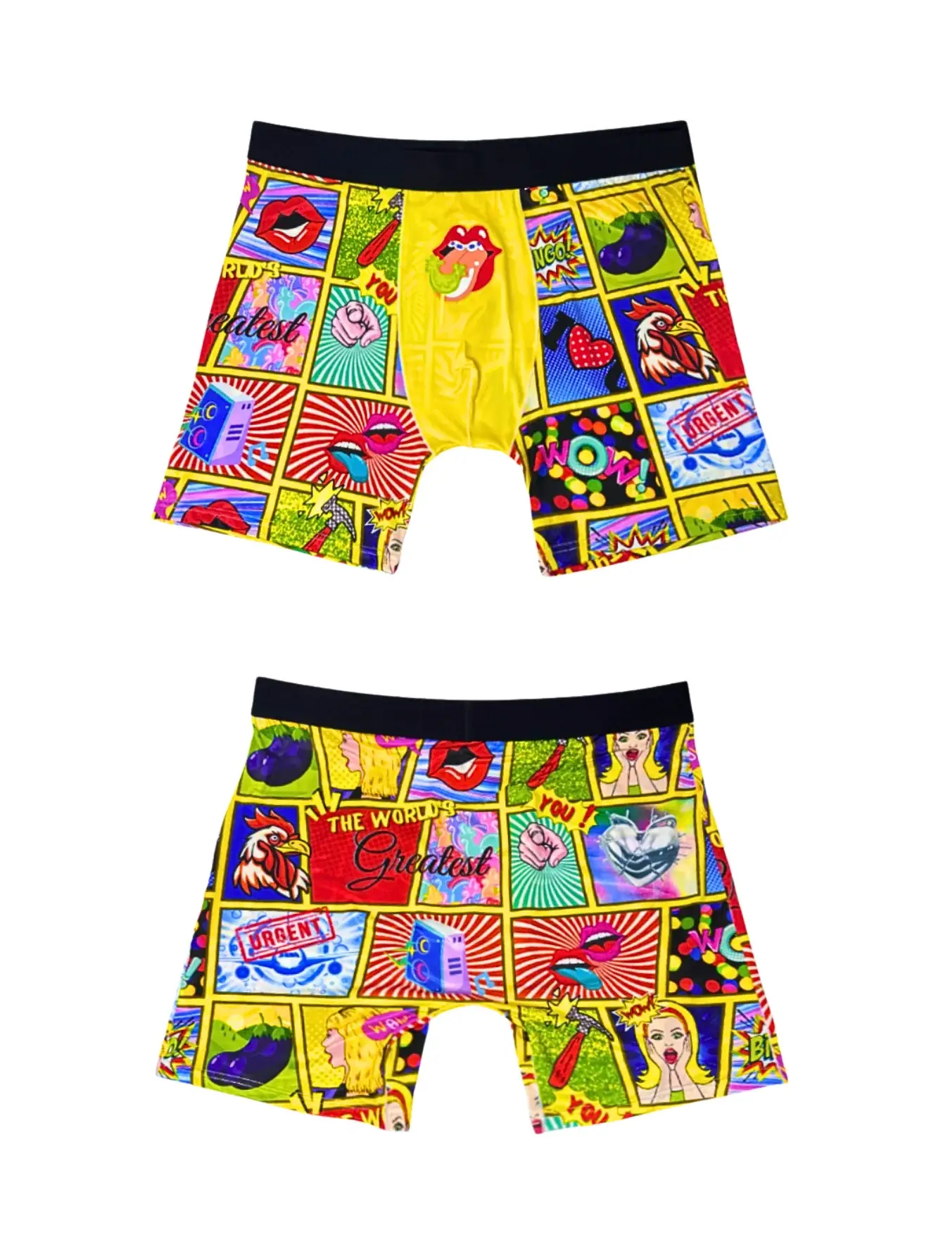Ropa interior para hombre, Boxershorts deportivos informales, Boxers largos estampados para hombre, ropa interior Sexy divertida para adolescentes y padres, pantalones cortos estampados a la moda