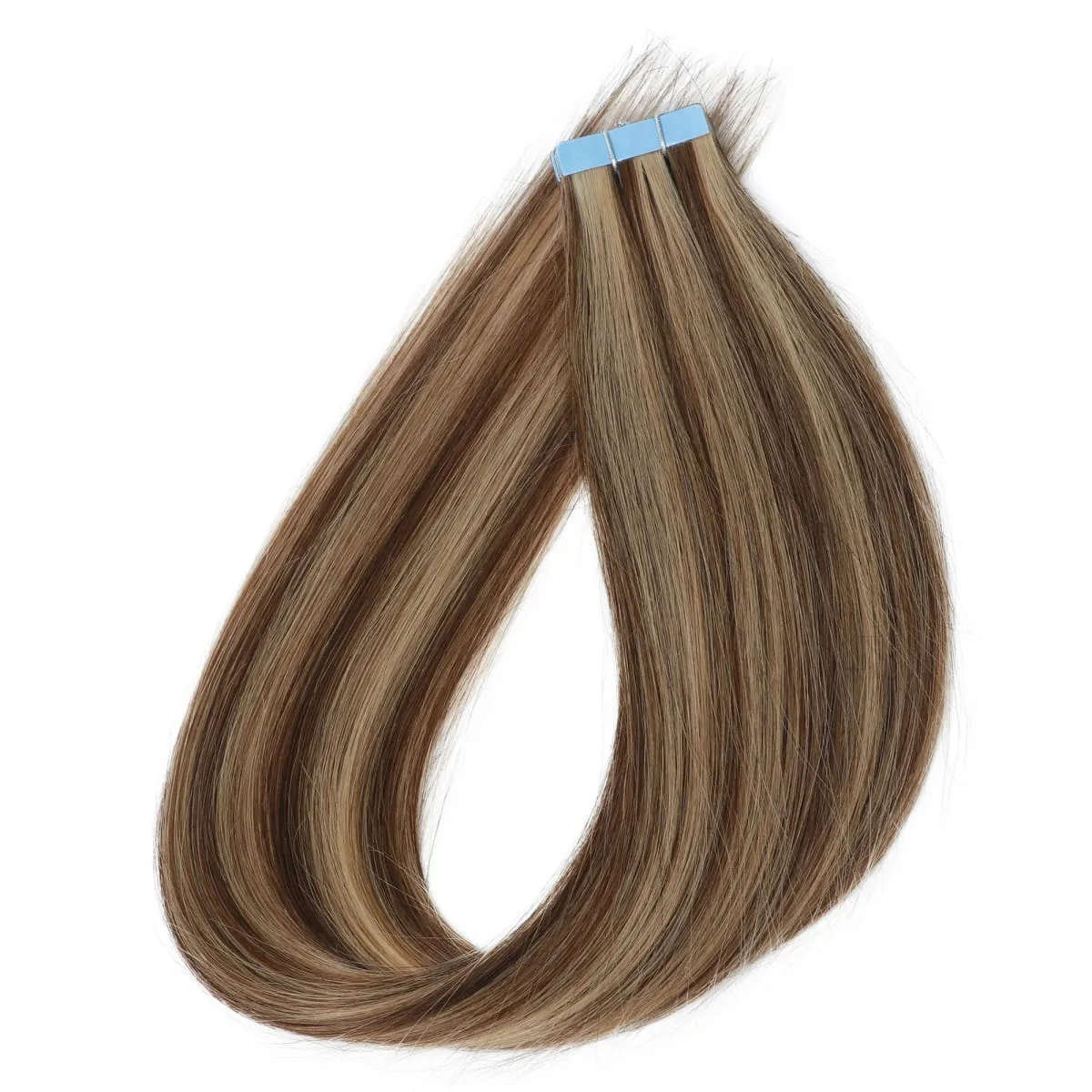 Tape In Hair Extensions 100% Human Hair Remy | 12-20 Inch 20pcs 30g Wefts for Thick or Thin Hair | No Damage Easy to Apply — image 15