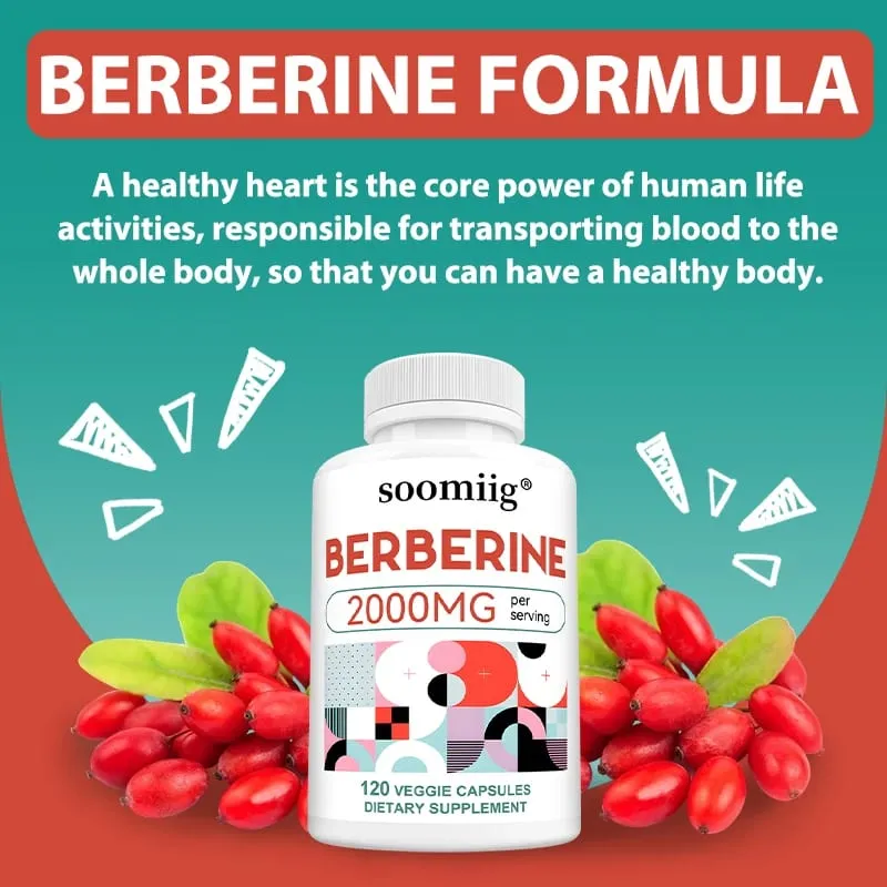 2000 Mg Berberine Supplement Capsules Supports Metabolism Regulates Blood Sugar Levels and Enhances The Immune System — image 4