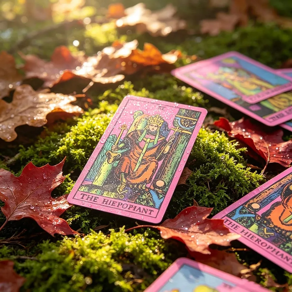 Pink Classic Tarot Deck Board Game Popular Divination Oracle Card Game Psychology Fortune Telling Cards for Tarot Beginners — image 4