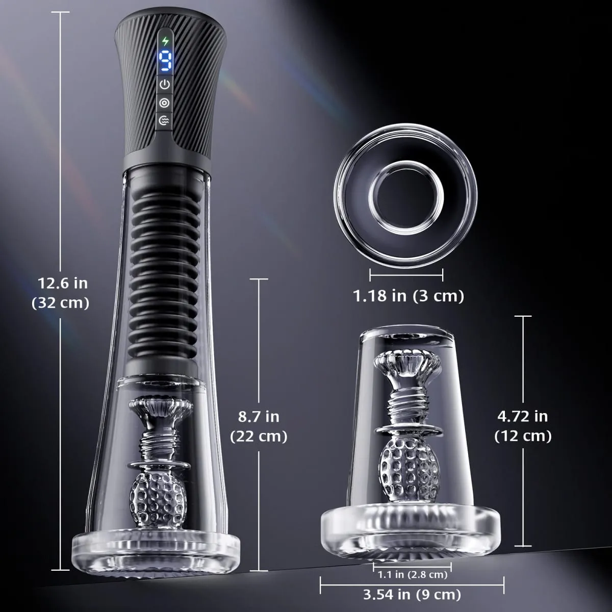 Automatic Male Masturbators Penis Pump Sex Machine Stroker Vacuum Pump Adult Sex Toys for Men 5 Suction Levels 6 Training Modes — image 6