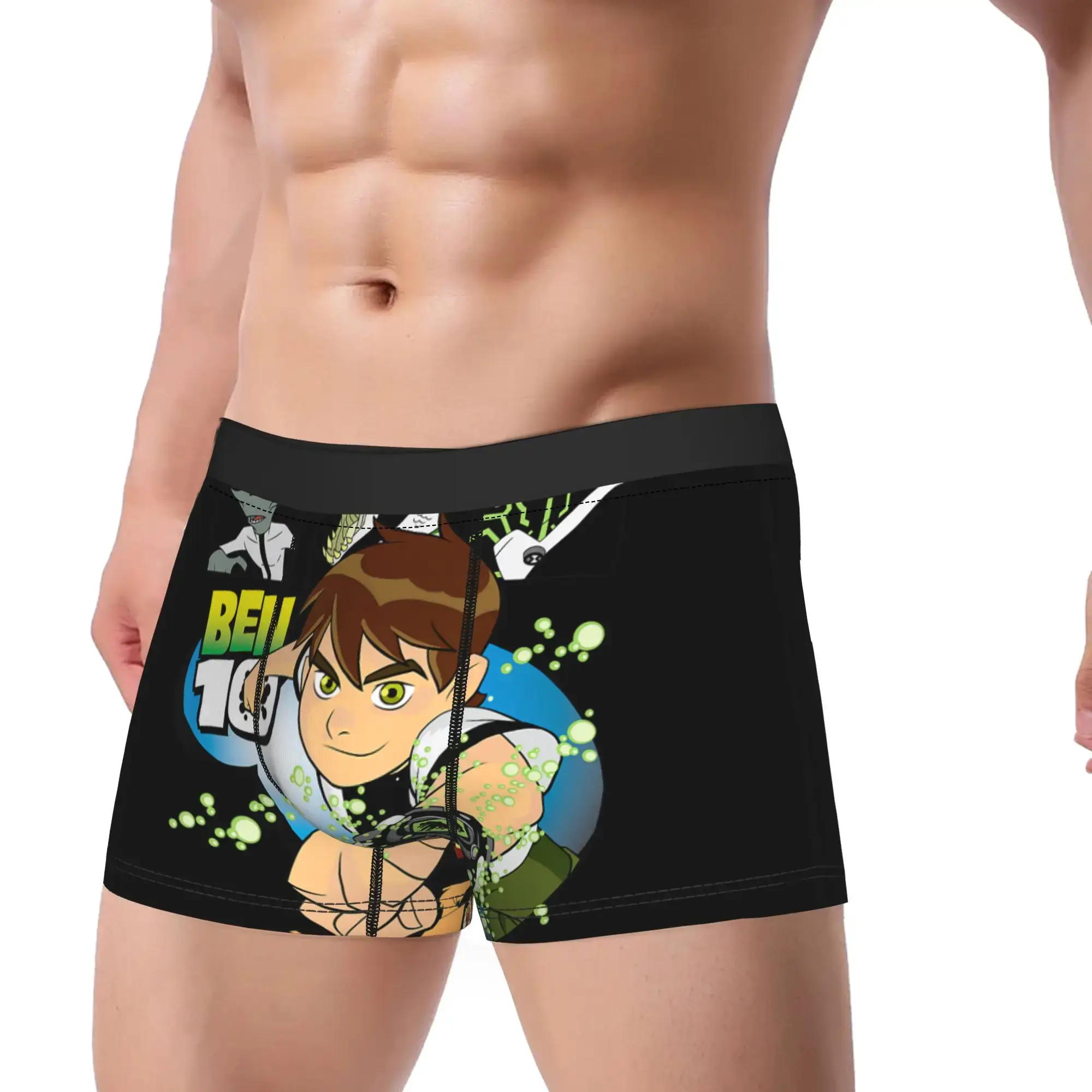 Ben 10 Aliens Intimo Mutandine classiche Pantaloncini personalizzati Slip da uomo Custodia 3D Taglie forti — image 2