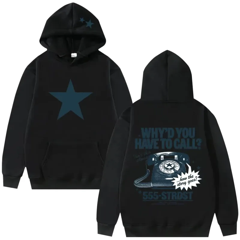 Freya Skye Hoodie Vintage Cartoon Print Hoodies Women Men Casual Long Sleeve Hooded Sweatshirts High Street Y2K Streetwear