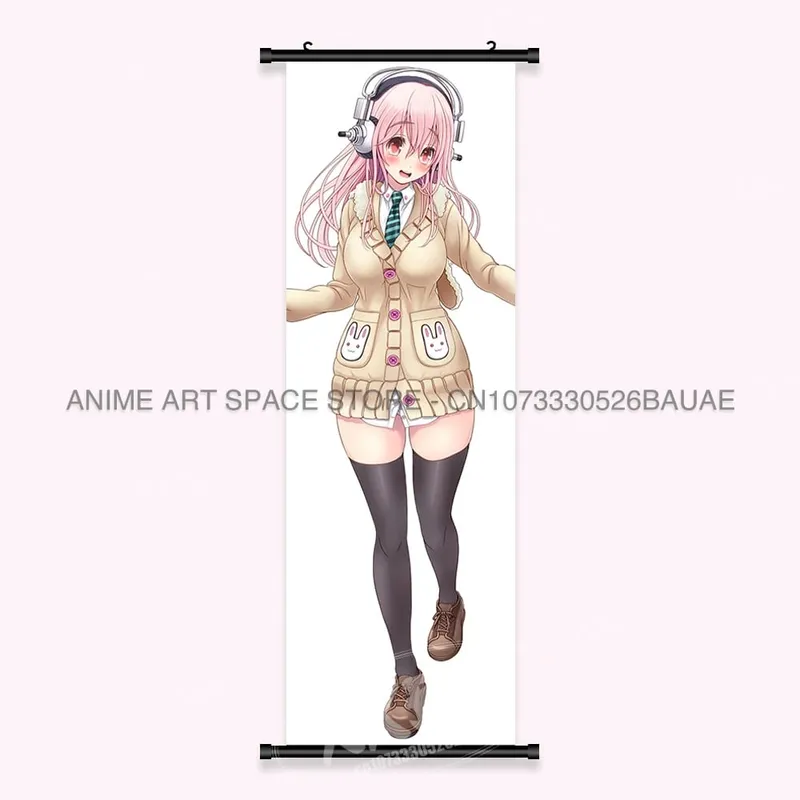 Video game Wall Artwork Canvas Scrolls Picture Anime Movie Role Poster Hanging Painting Print Home Decoration For SUPER SONICO