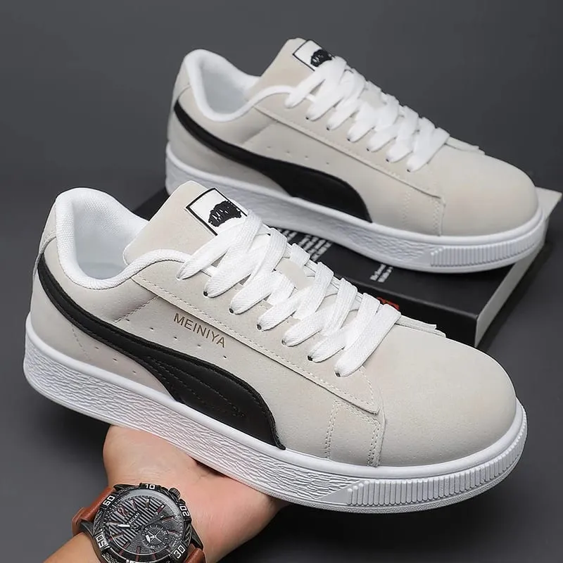 Skate Sneakers、LowTop Casual Board ShoesRetroFlat WalkingTrainers、Lace Up Platform Daily Footwear、Breathable Streetwear Sneakers — image 11
