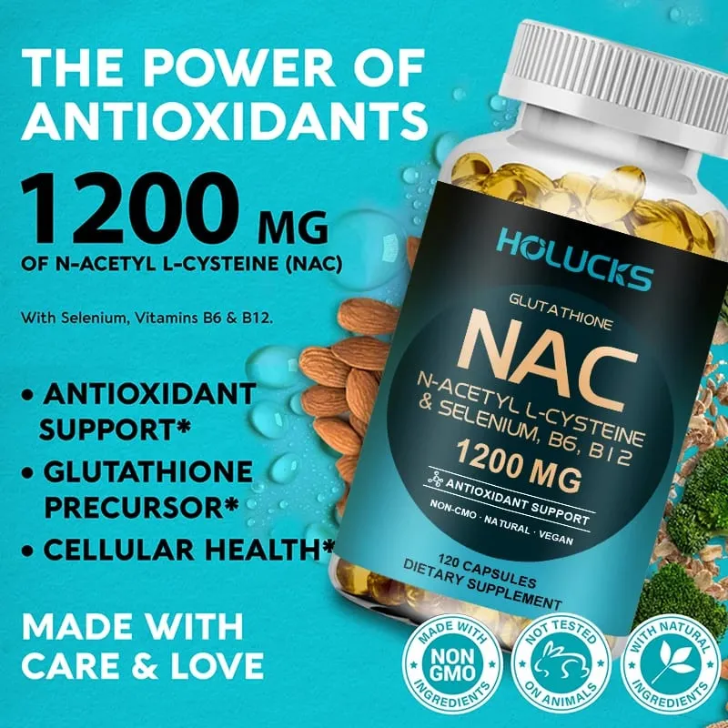 NAC kapszula 1200 mg - Támogatja a bőr egészségét Sejtenergia Antioxidáns Méregtelenítés Erősíti az Immunitást Javítja az emésztést