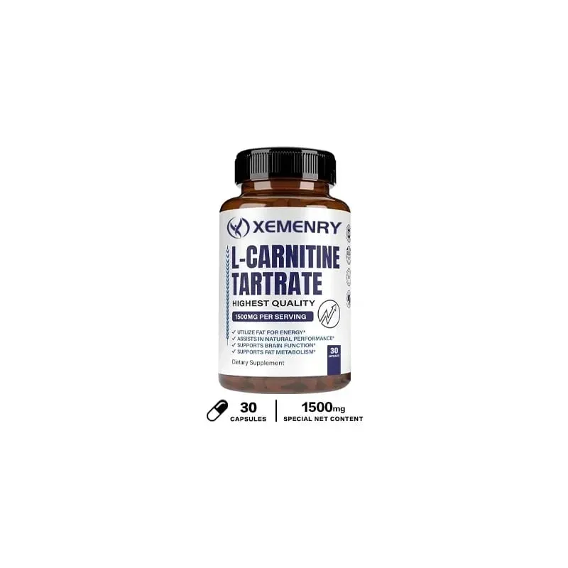 L-カルニチン酒石酸塩プレミアムカプセル 1500 mg - 自然エネルギー生成が代謝をサポート