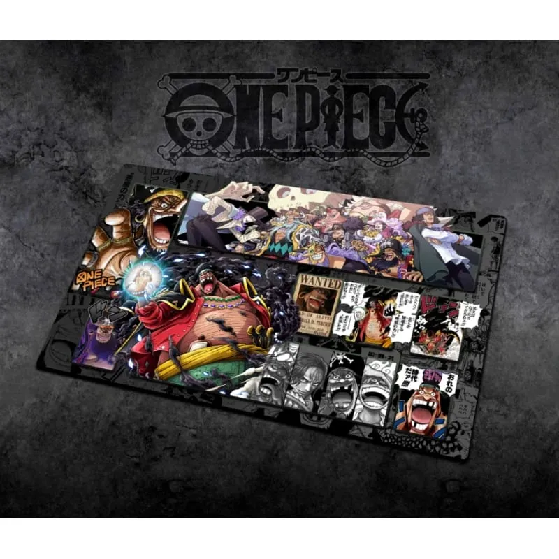 60*35cm Anime One Piece OPCG GAME Card Siri Komik PlayMat Empat Maharaja Baharu Mengajar Shankusu Buggy Luffy Mainan Koleksi Helikopter — image 2