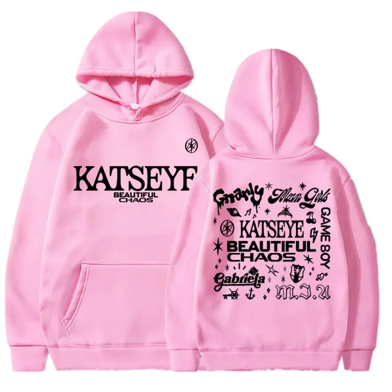Kpop Katseye Beautiful Chaos Album Tour Hoodies Fashion Retro Harajuku Men Women Sportwear Fleece Oversized Tracksuit Streetwear — image 21