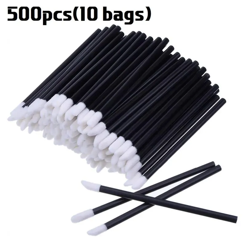 Pukal 50/500/2000Pcs Berus Bibir Aplikator Profesional Borong Tongkat Gincu Wanita Berus Gloss Bibir Aksesori Alat Solek
