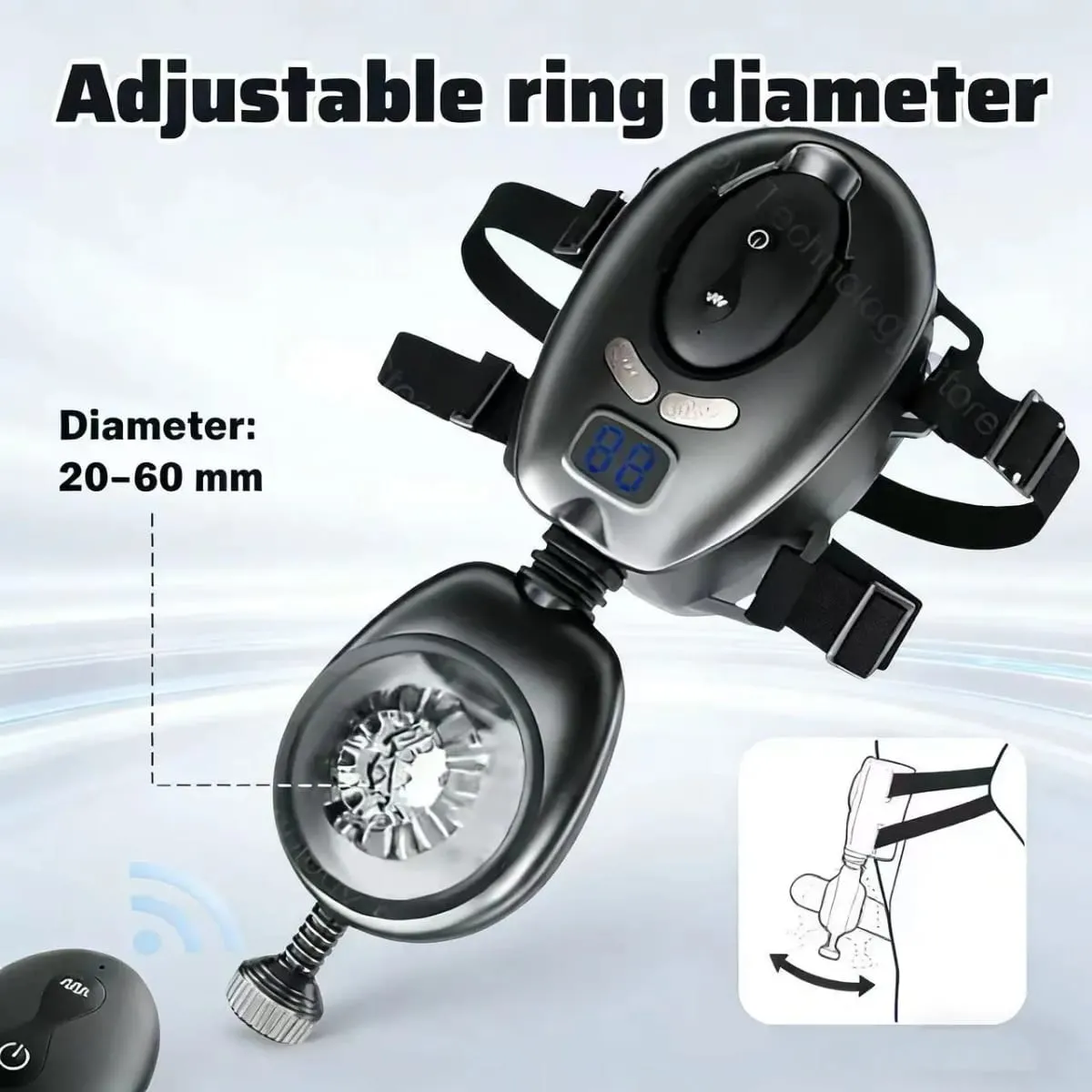 Sex Toys for Men Automatic Swing Male Masturbator with Wearable Belt Thrusting Masturbator Cup Remote Control Adult Supplies — image 4