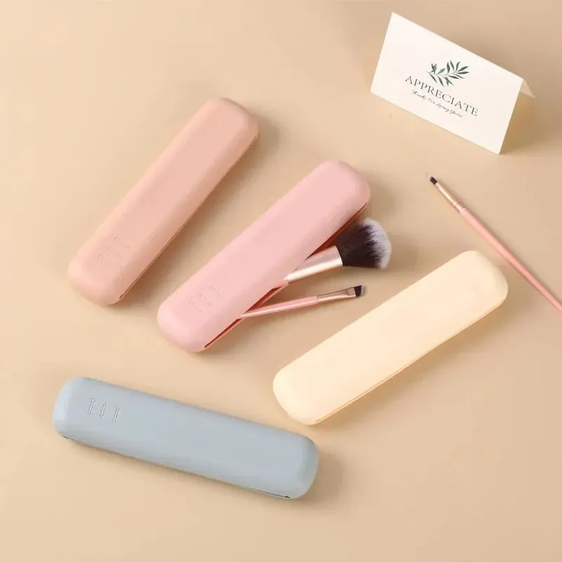 New Travel Makeup Brush Holder Silicone Cosmetic Brushes Bag Makeup Sponge Case Portable Waterproof Makeup Tools for Women Girls — image 6