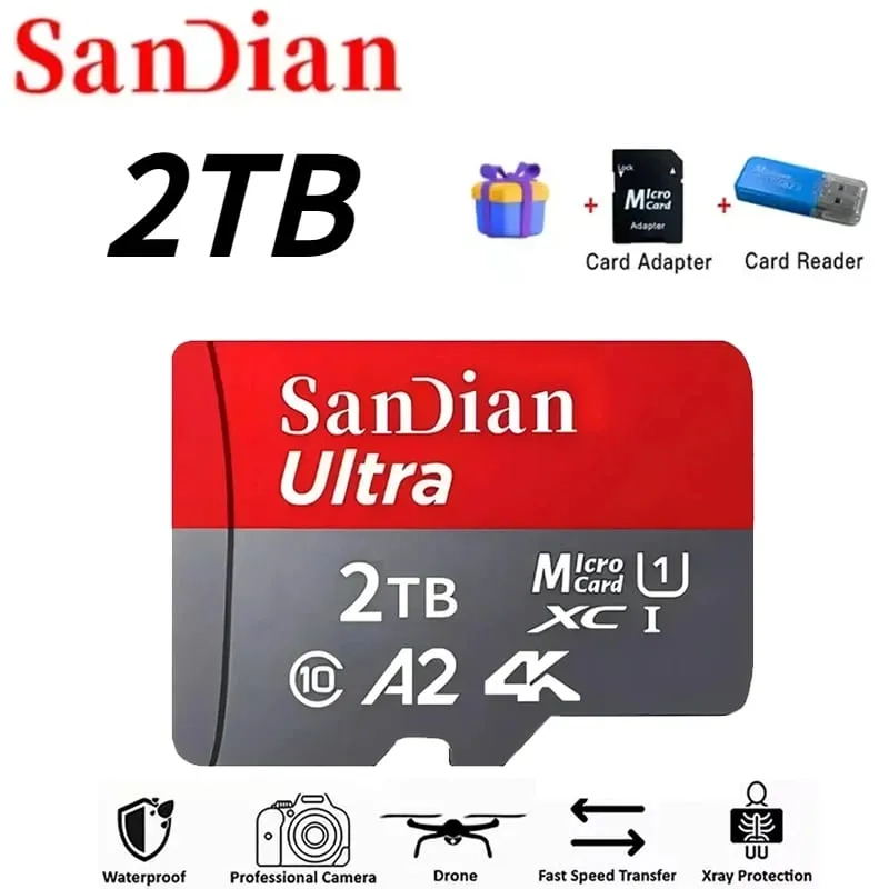 High-Speed 128GB Micro TF Card Class10 256GB Flash Card 512GB Memory Card for Smartphone Tablet — image 12