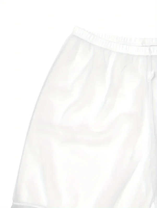 1Pc Sexy Sheer Mesh Men Underwear Fashionable Soft Transparent Home Loose Fit Boxing Pants Sleep Shorts Sleepwear Pajama Pants