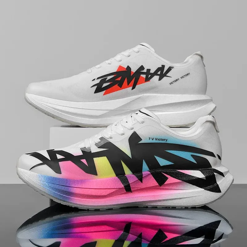 Running Shoes Men Casual Sports Carbon Board Marathon Training Breathable Women's Jogging Athletic Nonskid Walking Sneakers