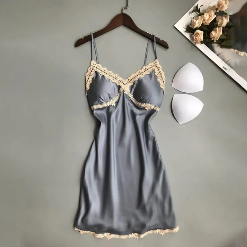Sexy Women'S Suspender Nightgown Home Wear Lace Pajamas Erotic Lingerie In Europe And America Intimates Nightdress Sleepwear — image 9