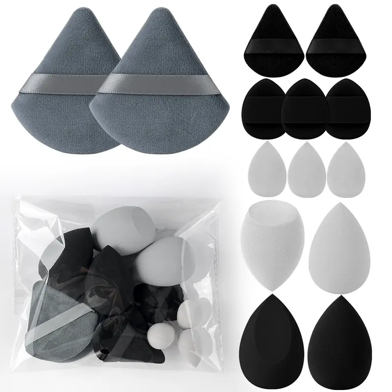 14Pcs Women's Makeup Sponge Set Cosmetic Blender Beauty Egg Foundation Puff Powder Puffs Make up Accessories for Beauty Tools