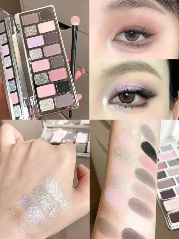 Cheeryep Aauthcntice Sell Qianyan 16 Color EyeShadow Palette Pink Brown Cowboy Blue Multicolor Matte Pearl Smoky Eye Makeup — image 21