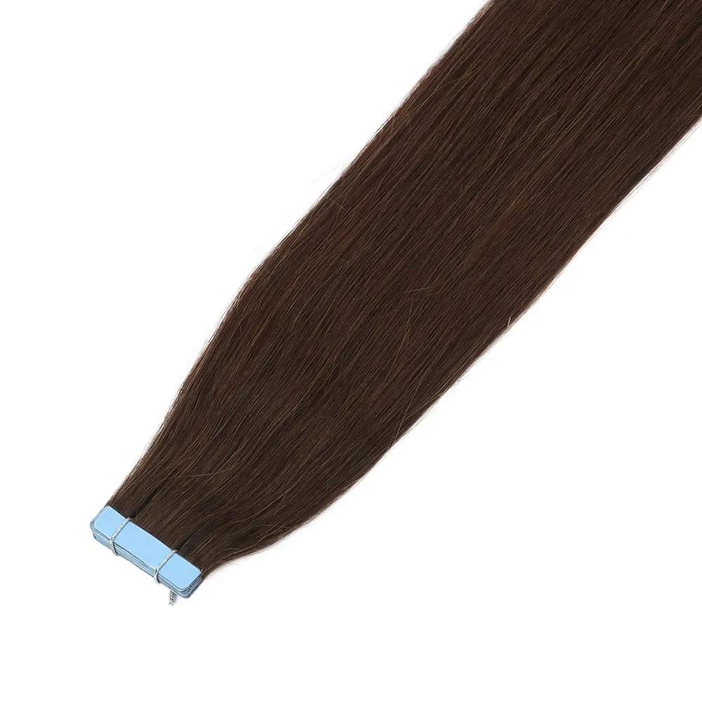 Tape in Hair Extensions Human Hair 12-22 Inch 30g 20pcs Skin Weft Seamless Tape in Real Remy Straight Hair for Women Daily Use