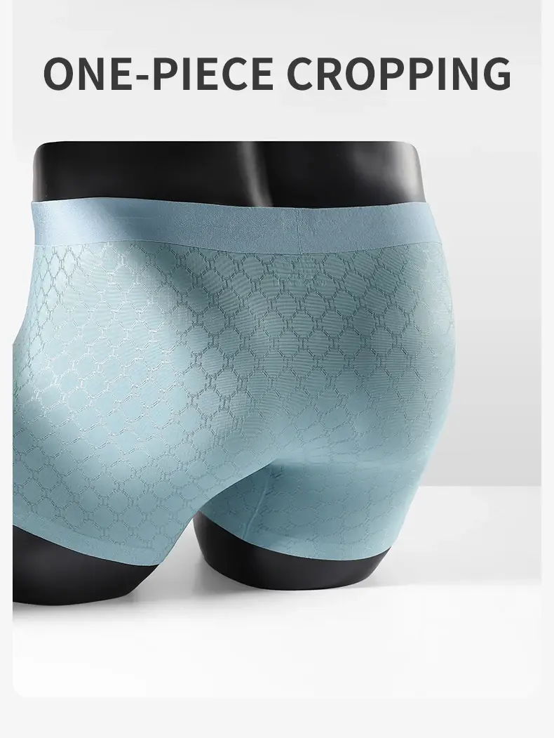 MiiOW 3Pcs Seluar Dalam Sutera Ais Lancar Lelaki Boxer Musim Panas Mesh Bernafas Seluar Dalam Lelaki Antibakteria Seluar Dalam Lelaki Seluar Boxers — image 8
