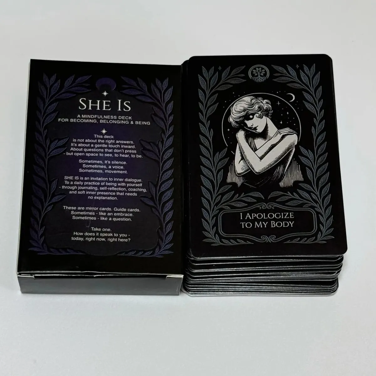 She Is Mindfulness Self-Care Cards Inner Dialogue Self-Reflection Tool for Family Gatherings Interactive Board Playing Game — image 2