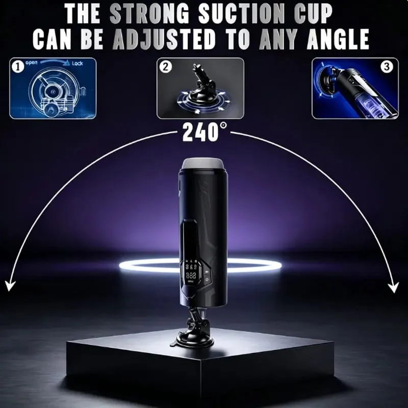 Telescopic Rotation Masturbator Cup Sucking Penis Pump Pocket Pussy Blowjob Sex Toys Stroker Piston Automatic Mastubator for 18+