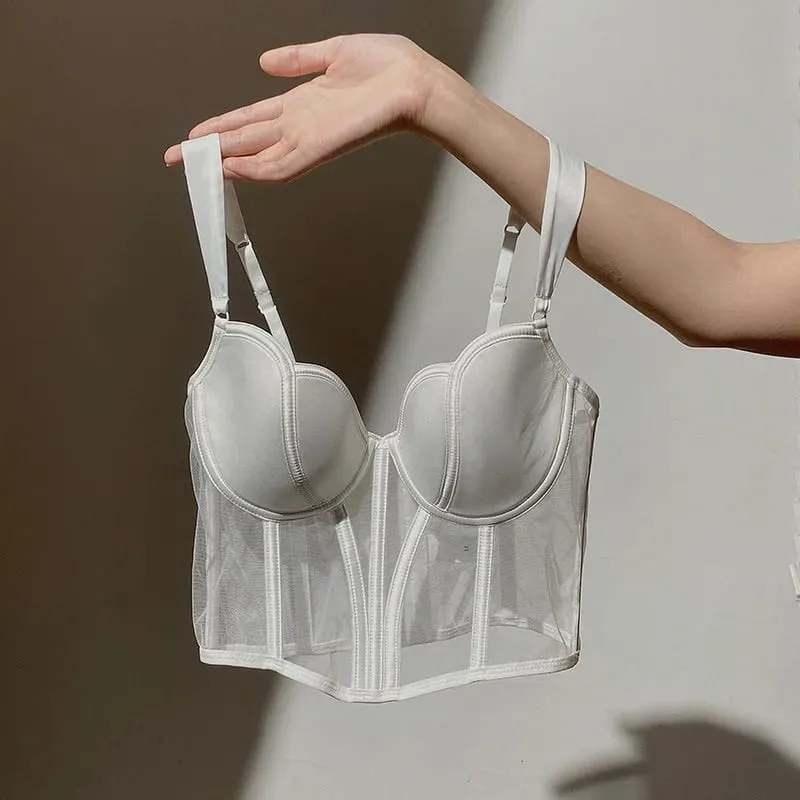 Hot Sale French Style Vest Bra Women Soft Underwire Thin Anti-Sagging Lift Support Small Bust Comfort Intimates