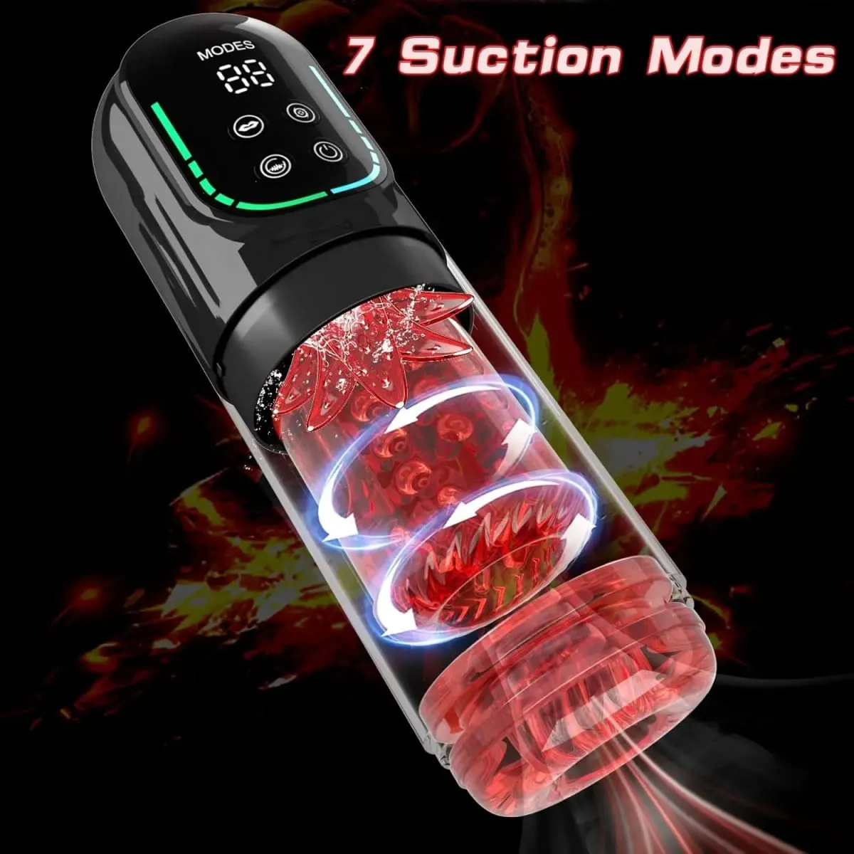 Automatic Male Masturbator Sex Toy for Men Pocket Pussy Vacuum Suction Thrusting Rotation Vibration Realistic Stroker Cup Device — image 5