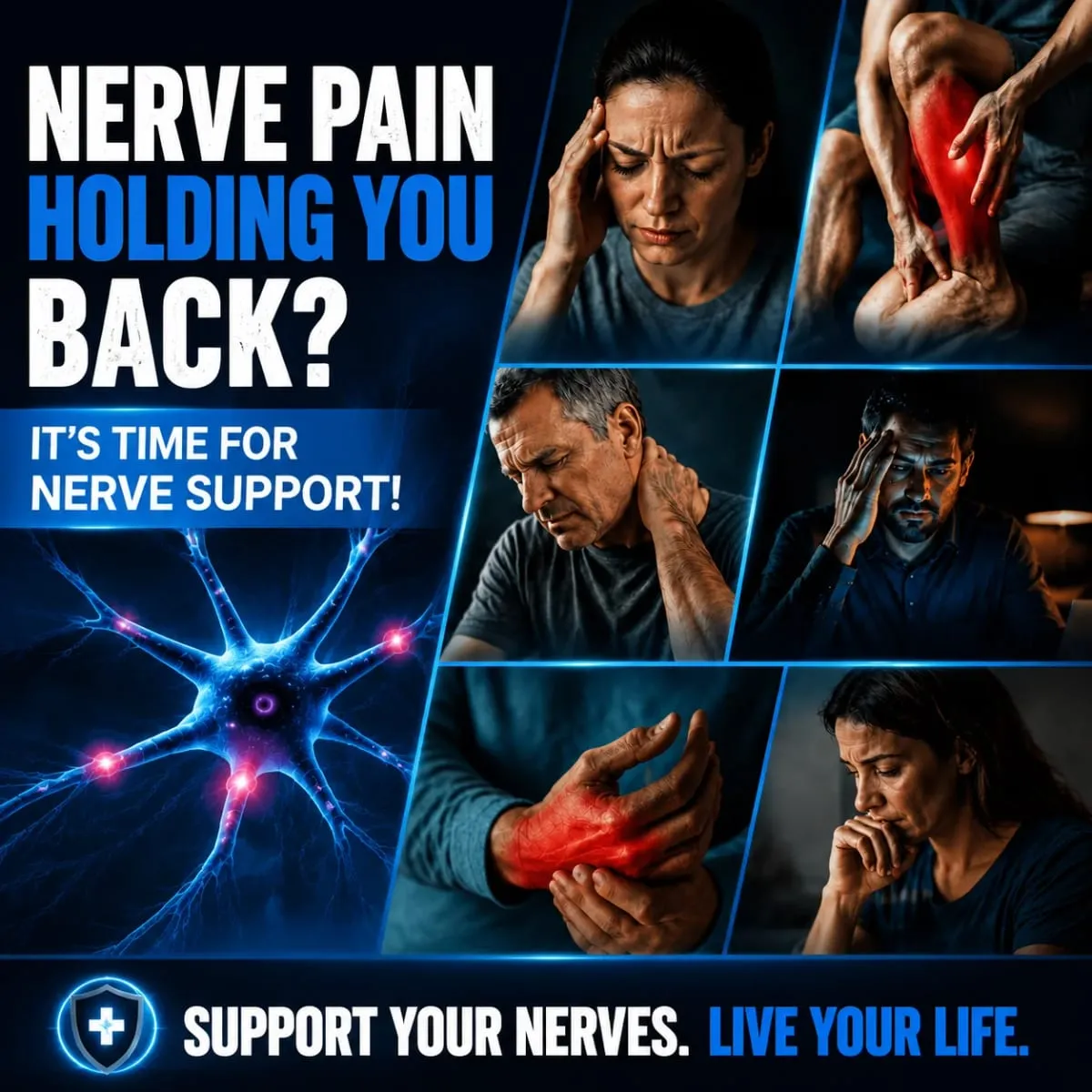 Nourish Nerve Supplement 26-IN-1 Formula Contains Vitamin B Complex R-Alpha Lipoic Acid Support Heart Nerve Brain Health — image 4