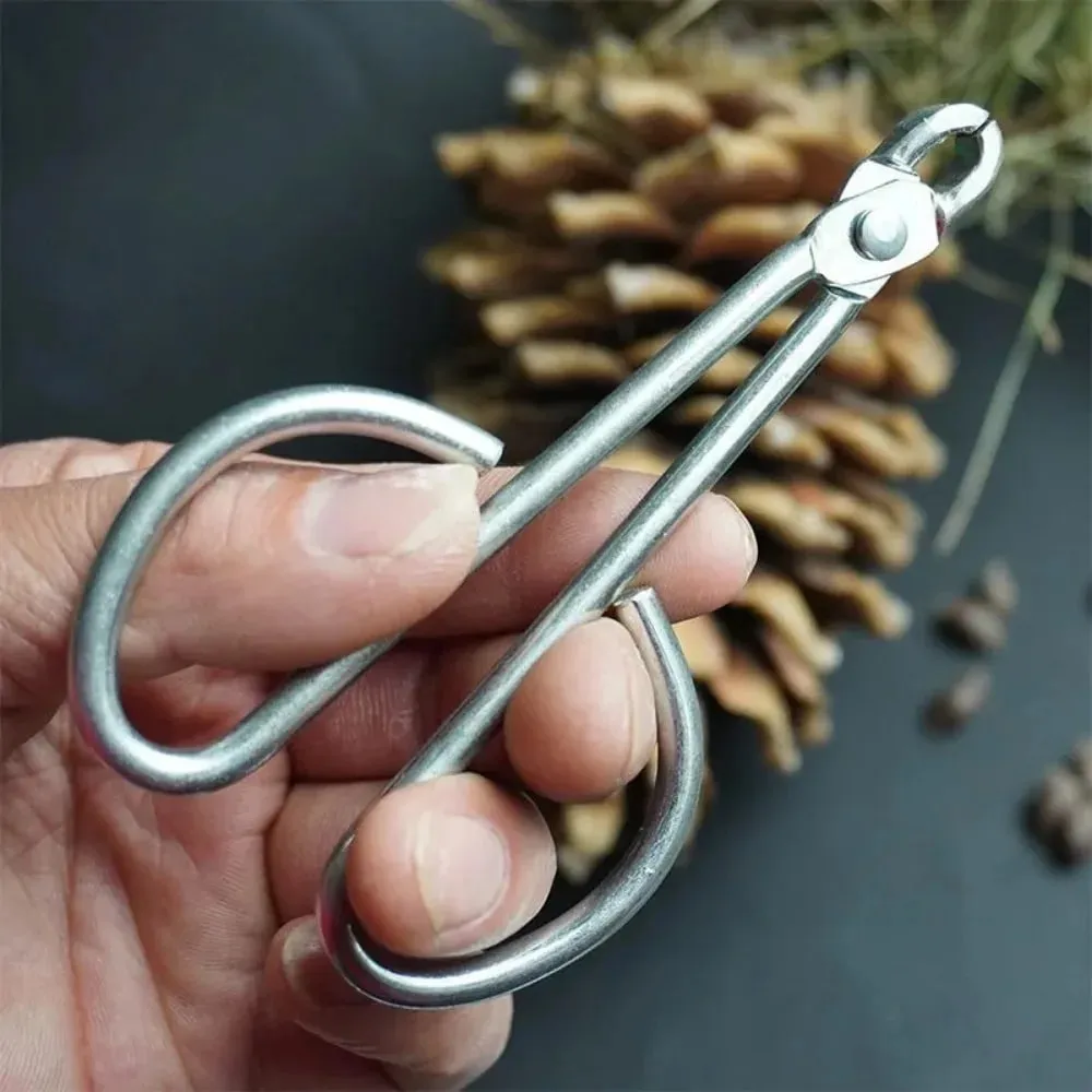 Abrazadera de tuerca de pino práctica con alicates para nueces, abridor de tuercas de pino duradero que ahorra trabajo, utensilios y accesorios de cocina, 1 ud.