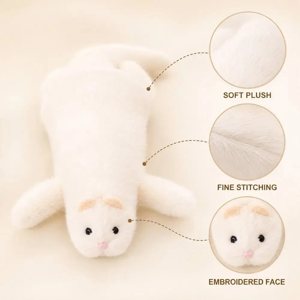 Soft Plush Ferret Plush Pillow Fluffy Texture Dense Stitching Long Ferret Cushion Cute Expression Plush Animal Pillow — image 5