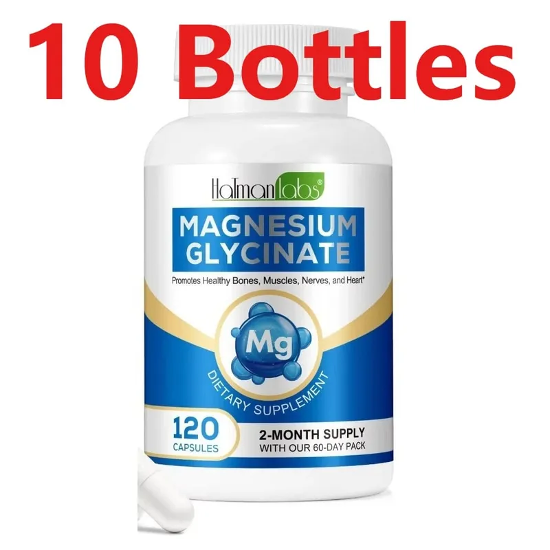 Magnesium Glycinate Capsules with 208mg Elemental Bisglycinate for Healthy Bone Muscle & Nerve Support Adults 120 Capsules — image 13