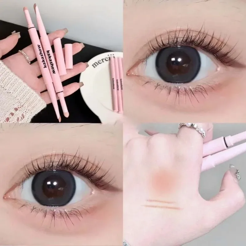 Double-end Lying Silkworm Eyeliner Shadow Highlight Glitter Matte Aegyosal Pen Natural Long Lasting Brightening Cream Eye Makeup — image 13