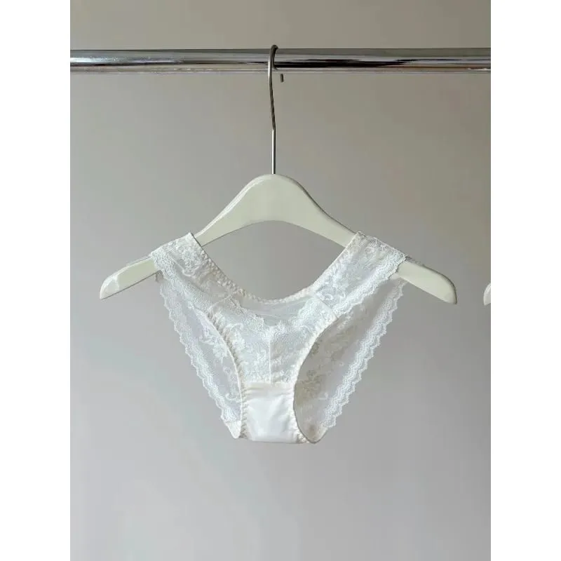 French Lace Underwire Bra Set | Half Cup Push Up Bra Large Bust Summer Lightweight Slimming Anti Sag Women‘s Lingerie BANERDANNI