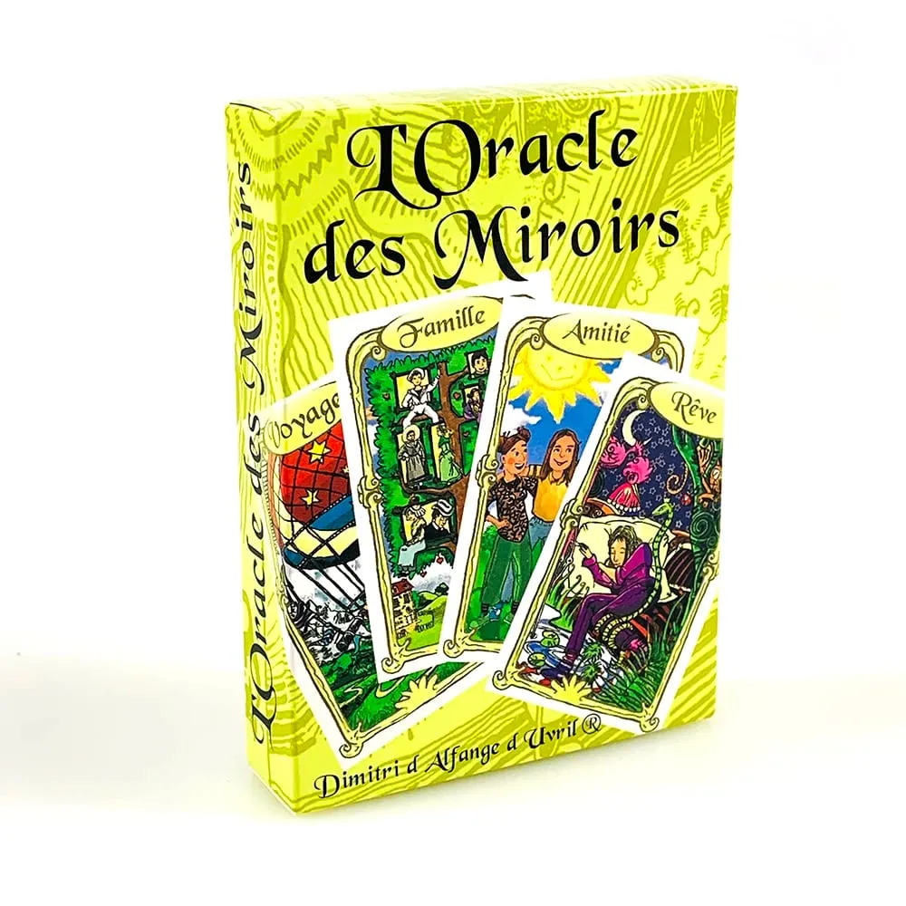 L'Oracle Des Miroirs Oracle Cards French Version Mystical Divination Card Game With Guidebook For Collectors & Beginners